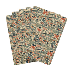 Poker Playing Cards - Mid-Century Octopus