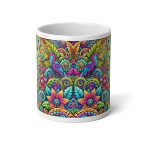 Jumbo Mug, 20oz, Rainforest Music | Tropical Coffee Cup