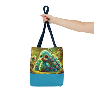 Baby Peacock Trio Tote Bag - 3 Sizes