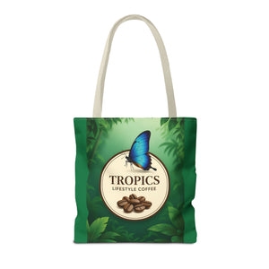 Branded Coffee Butterfly Tote Bag - 3 Sizes