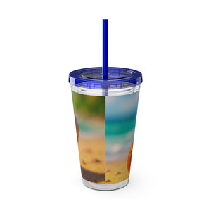 Tropical Tumbler with Straw | 16 oz: Baby Hermit Crab