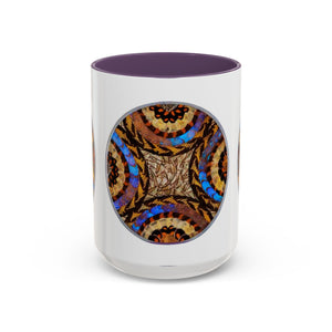 Accent Coffee Mug (11, 15oz), 8 Colors - Real Butterfly Wings Plate #3