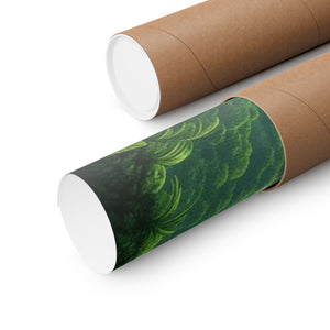 Tropics Lifestyle Coffee Poster — Rainforest Mist Matte Vertical Print