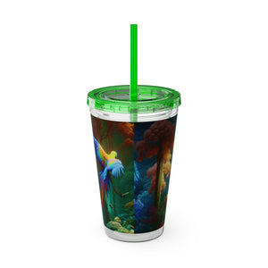 Tropical Tumbler with Straw | 16 oz: Flight School