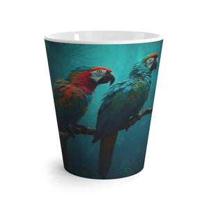 Latte White Mug - Perfect for Coffee Enthusiasts / Parrot Friends