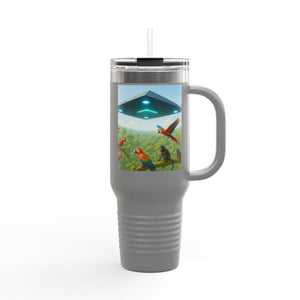 Insulated Travel Mug, 40oz / UFO & Macaws