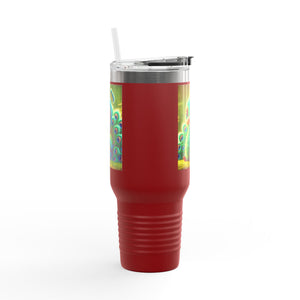 Insulated Travel Mug, 40oz / Baby Peacock - Perfect for Outdoor Adventures