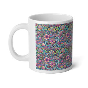 Jumbo Mug, 20oz, Happy Tropics Repeat | Tropical Coffee Cup