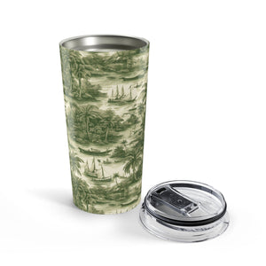 20oz Tumbler ~ Green Travel Toile Insulated Travel Cup