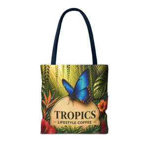 Rainforest Butterfly Coffee Brand Tote Bag - 3 Sizes