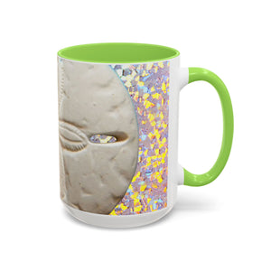 Colorful Mugs (11oz, 15oz), Disco Sand Dollar Macro