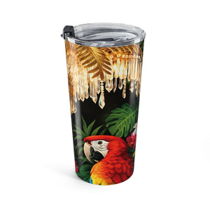 20oz Insulated Travel Tumbler — Hollywood Regency Chandelier & Parrot