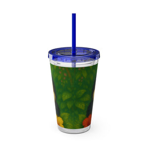 Tropical Tumbler with Straw | 16 oz: Baby Toucans