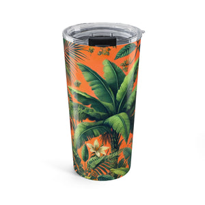 20oz Tumbler — Orange Palm Insulated Travel Cup
