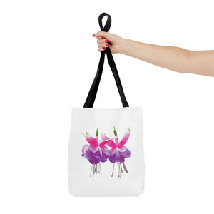 Tropical Real Two Fuchsias/White Tote Bag - 3 Sizes