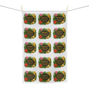 Tropical Microfiber Coffee/Tea Towel – Tropics Lifestyle Coffee Seahorse Logo