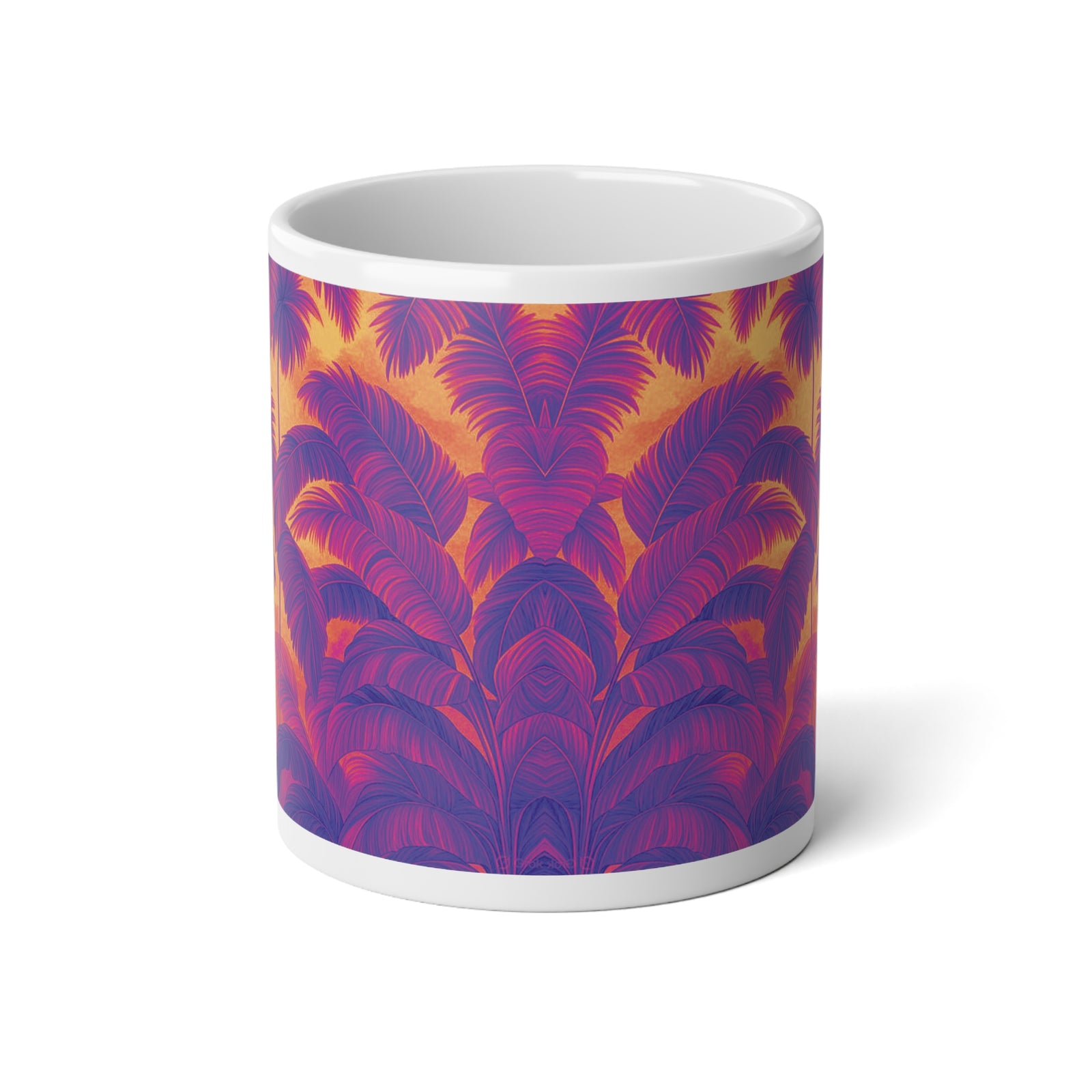 Jumbo Mug, 20oz, Rocco Palms Heatwave | Tropical Coffee Cup