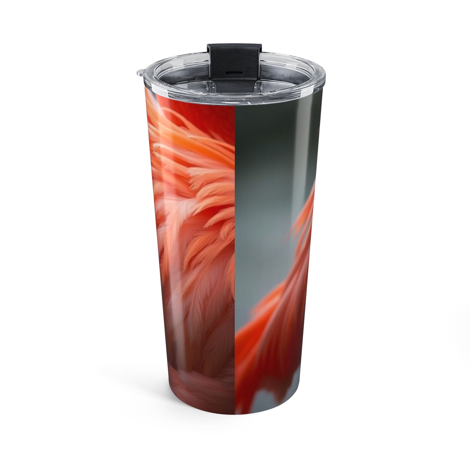 20oz Tumbler ~ Flamingo Feathers Insulated Travel Cup