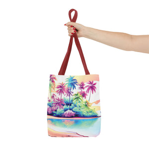 Watercolor Beach Tote Bag - 3 Sizes