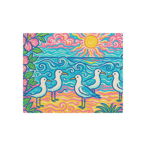 Metal Art Sign/Wall Decor ~ Seagulls on the Beach