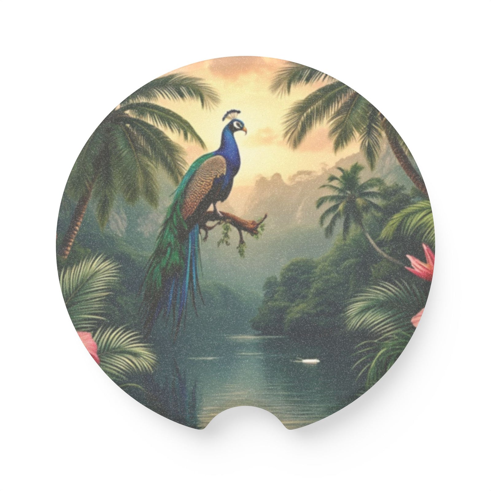 Soapstone Car Coaster - Guardian of the Rainforest