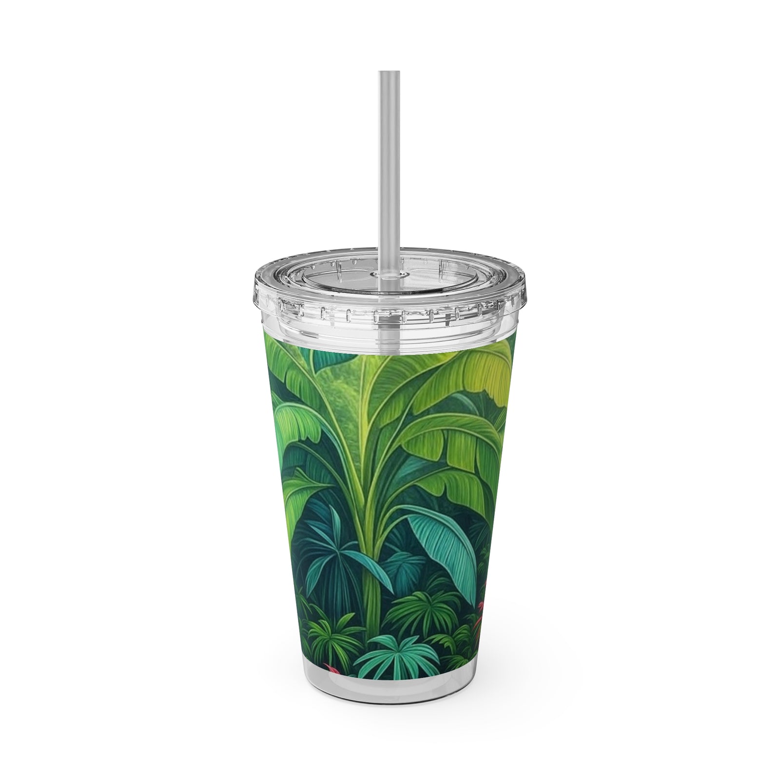 Tropical Tumbler with Straw | 16 oz:  Sleeping Spot