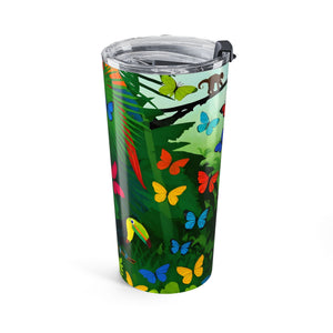20oz Tumbler ~ Jungle Butterfly Party Insulated Travel Mug
