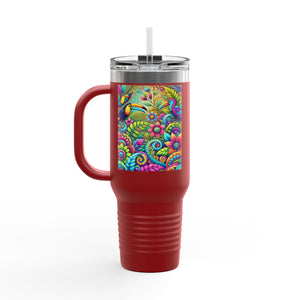 Insulated Travel Mug, 40oz / Rainforest Music - Perfect for Outdoor Adventures