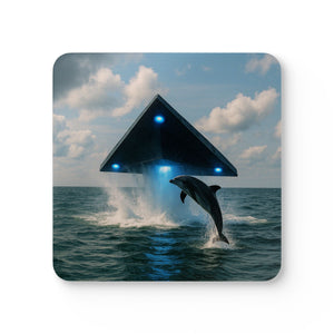 Coaster Set/4 -  UFO and Dolphin