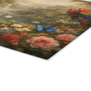 Glass Coffee Station Tray, 2 Sizes – Vintage Garden Waterfall
