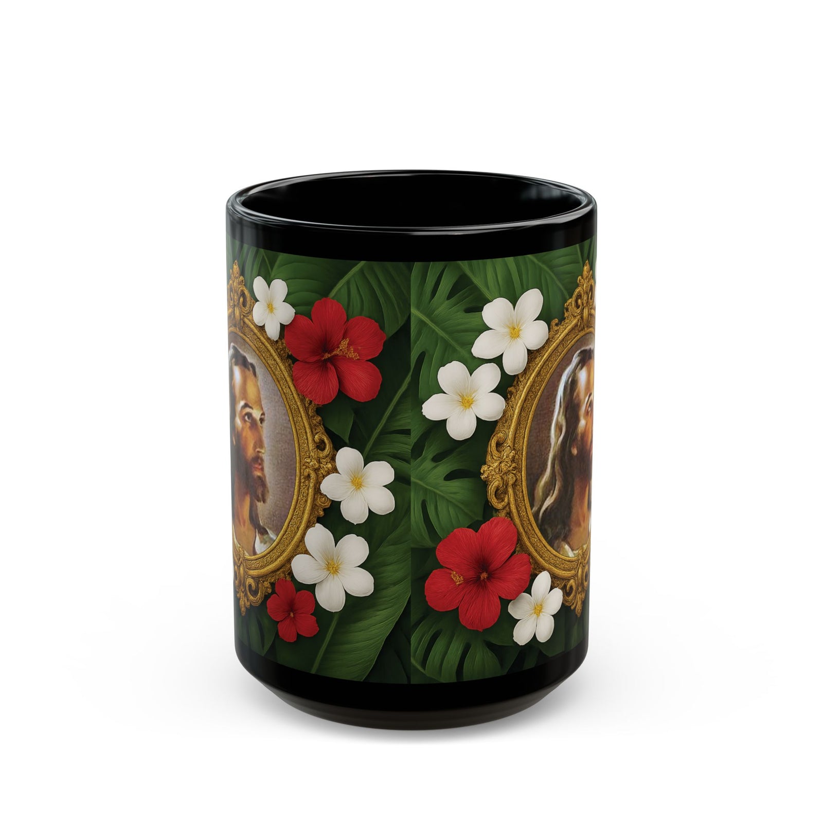 Black Coffee Mug, Religious - Head of Christ