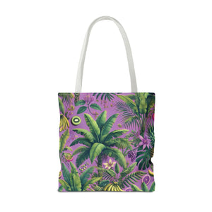 More Tropical Fruit/Deep Lilac Tote Bag - 3 Sizes