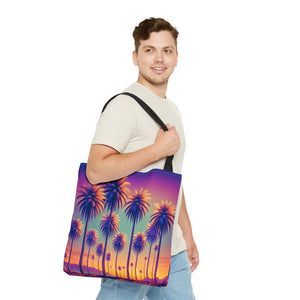 Sunset Palms Tote Bag - 3 Sizes