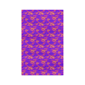 Tropical Microfiber Coffee/Tea Towel – Krazy Kool Toile Trip, Purple