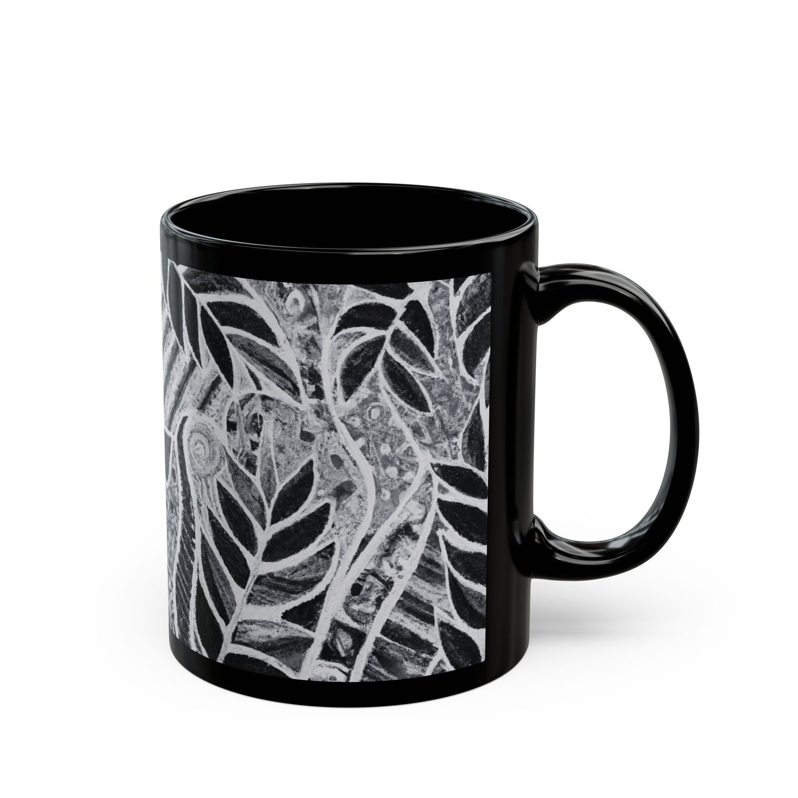 Black Coffee Mug - Amazon Whimsy, Noir