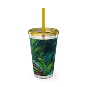 Tropical Tumbler with Straw | 16 oz:  Sleeping Spot