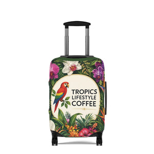 Tropics Lifestyle Coffee Floral Parrot Luggage Cover
