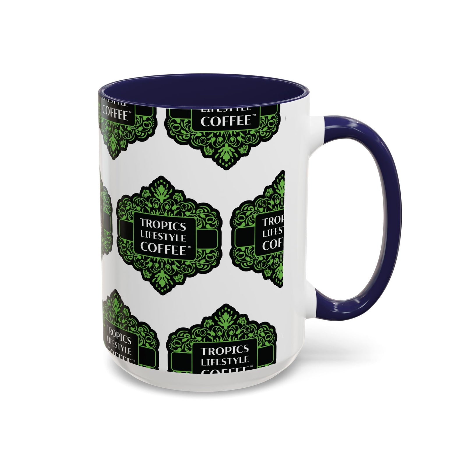 Accent Coffee Mug (11, 15oz), 8 Colors - Tropics Lifestyle Coffee