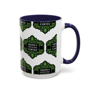 Accent Coffee Mug (11, 15oz), 8 Colors - Tropics Lifestyle Coffee