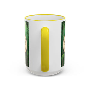 Accent Rim & Handle Coffee Mug — Tropics Lifestyle Coffee Butterfly Logo