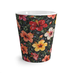 Tropical Latte Mug, 12 oz— Hibiscus Garden Coffee Cup