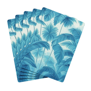Poker Playing Cards - Palm Serenity, Turquoise