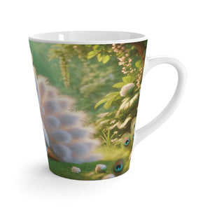 Latte White Mug - Baby White Peacock