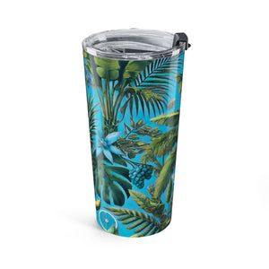 20oz Tumbler – Turquoise Palms Insulated Tropical Cup