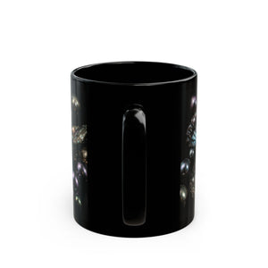 Black Pearl Ocean Mug – Iridescent Oyster Coffee Cup (11oz, 15oz)