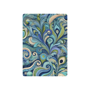 Poker Playing Cards - Feather Currents Blue