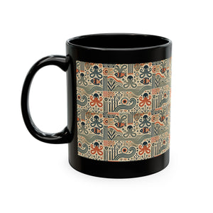 Tropical Coffee Mug — 'Tropics Lifestyle Coffee' Floral Parrot Ceramic Mug