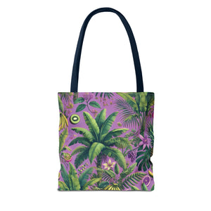 More Tropical Fruit/Deep Lilac Tote Bag - 3 Sizes