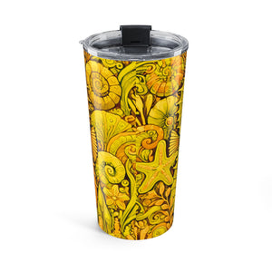 20oz Tumbler ~ Seahorse Trio Yellow Insulated Travel Cup