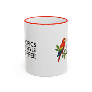 Tropics Lifestyle Coffee Accent Rim Mug (11oz & 15oz)